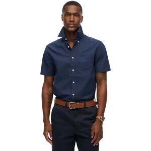 Superdry City Cotton Linen Short Sleeve Shirt Ink Navy L Men Superdry City Cotton Linen Short Sleeve Shirt Ink Navy L Men