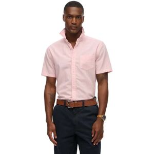 Superdry City Cotton Linen Short Sleeve Shirt City Pink Chambray M Men Superdry City Cotton Linen Short Sleeve Shirt City Pink Chambray M Men