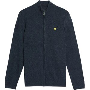 Lyle & Scott Kn2102vc Full Zip Sweater Dark Navy Marl M Men Lyle & Scott Kn2102vc Full Zip Sweater Dark Navy Marl M Men