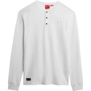 Superdry Vle Mid Weight Henley Long Sleeve T-shirt Optic 2XL Men Superdry Vle Mid Weight Henley Long Sleeve T-shirt Optic 2XL Men