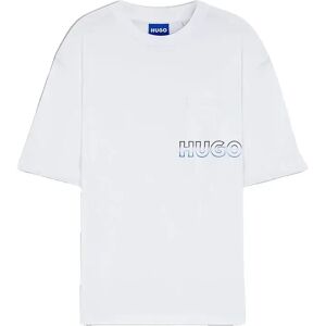 Hugo Boss Nogoste 10272987 Blue Short Sleeve T-shirt White 2XL Men Hugo Boss Nogoste 10272987 Blue Short Sleeve T-shirt White 2XL Men