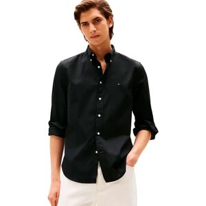 Tommy Hilfiger Core Flex Regular Fit Long Sleeve Shirt Black 2XL Men Tommy Hilfiger Core Flex Regular Fit Long Sleeve Shirt Black 2XL Men