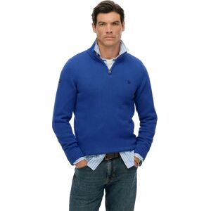 Superdry M6110706a Half Zip Sweater Cobalt Blue XL Men Superdry M6110706a Half Zip Sweater Cobalt Blue XL Men