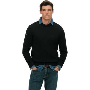 Superdry Preppy Cotton Sweater Black 2XL Men Superdry Preppy Cotton Sweater Black 2XL Men