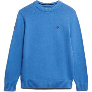 Superdry Preppy Cotton Sweater Deep Blue Wave XL Men Superdry Preppy Cotton Sweater Deep Blue Wave XL Men