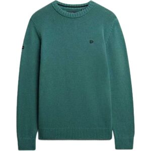 Superdry Preppy Cotton Sweater Teal M Men Superdry Preppy Cotton Sweater Teal M Men