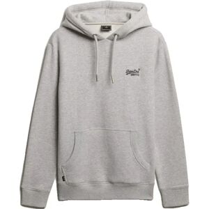 Superdry Vintage Logo Embroidered Hoodie Glacier Grey Marl M Men Superdry Vintage Logo Embroidered Hoodie Glacier Grey Marl M Men