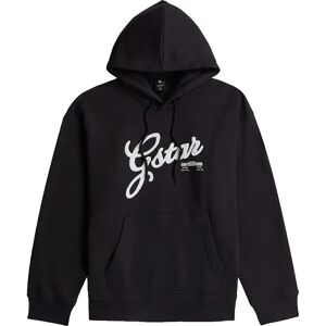 G-star Chenille Relaxed Fit Hoodie Dark Black L Men G-star Chenille Relaxed Fit Hoodie Dark Black L Men