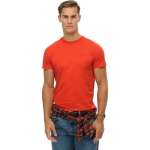 Superdry Essential Logo Embroidered Short Sleeve T-shirt Bold Orange 2XL male Superdry Essential Logo Embroidered Short Sleeve T-shirt Bold Orange 2XL male