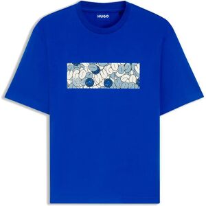 Hugo Boss Nurix Blue T-shirt Open Blue L Men Hugo Boss Nurix Blue T-shirt Open Blue L Men