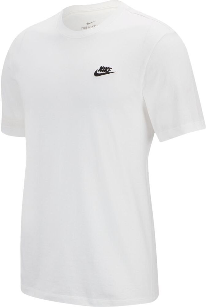 Nike Sportswear Club Short Sleeve T-shirt White / Black L Men