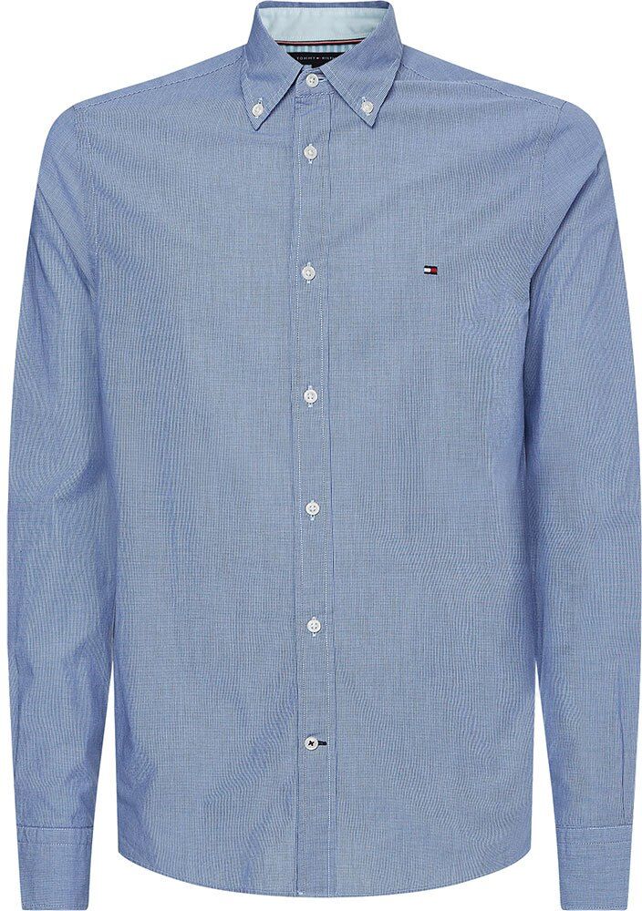 Tommy Hilfiger Natural Soft Micro Check Long Sleeve Shirt Copenhagen Blue / Multi S Men