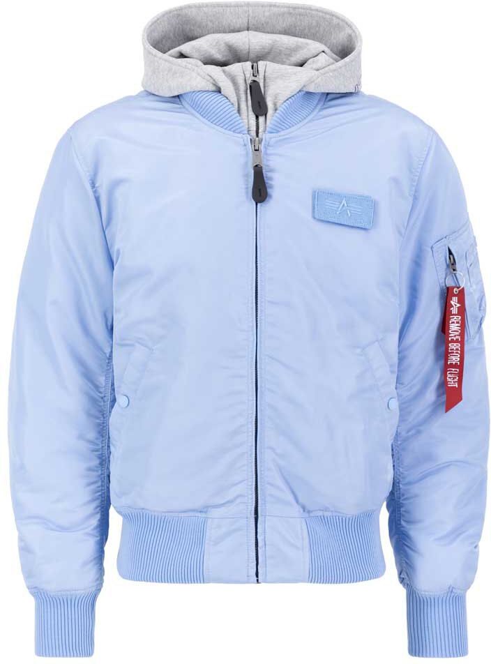 Alpha Industries Ma-1 D-tec Bomber Jacket Light Blue L Men