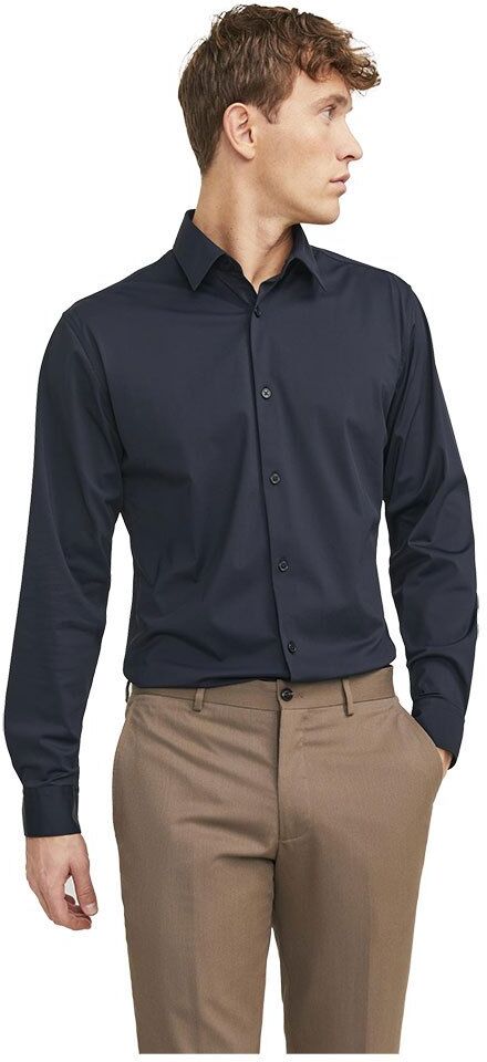 Jack & Jones Active Stretch Slim Long Sleeve Shirt Black / Fit Slim Fit S Men