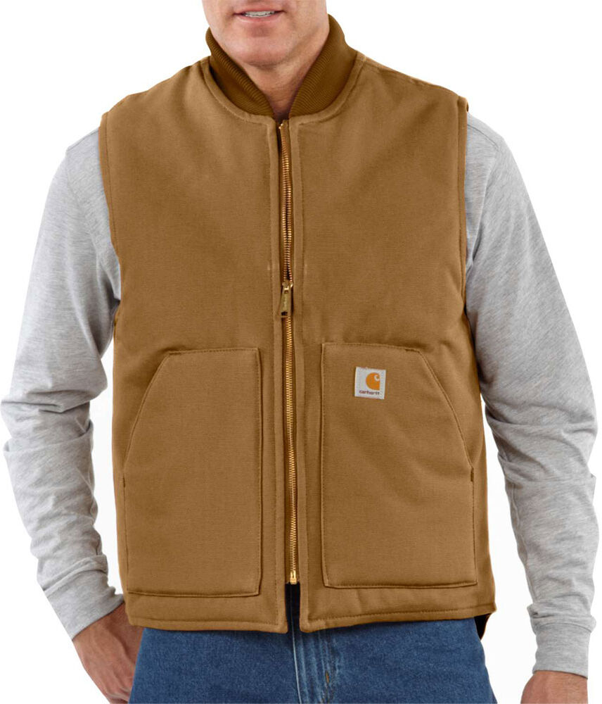 Carhartt V01 Insulated Rib Collar Vest Carhartt® Brown S Men