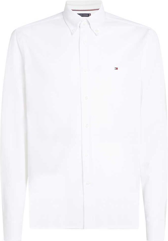 Tommy Hilfiger Flex Dobby Long Sleeve Shirt Th Optic White S Men