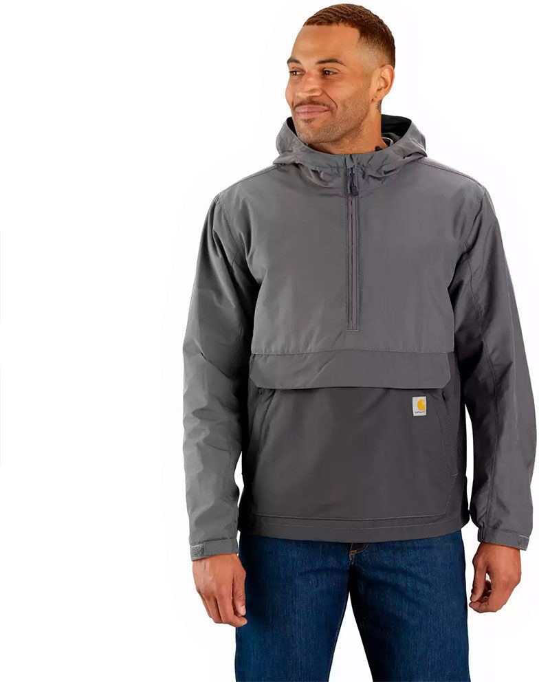 Carhartt Packable Anorak Lightweight Rain Jacket Steel / Gravel S Men