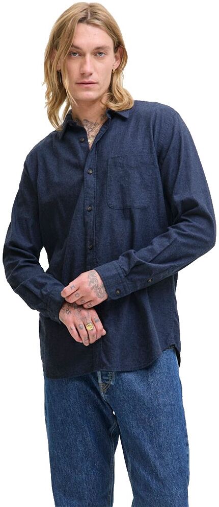 Jack & Jones Classic Long Sleeve Shirt Navy Blazer S Men