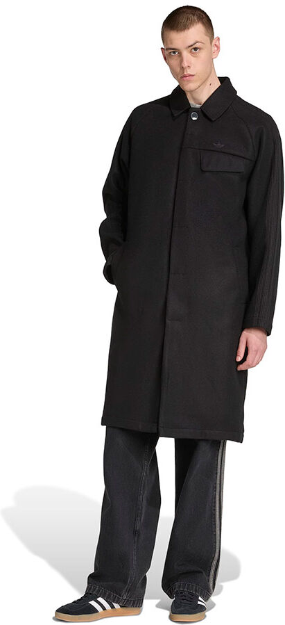 adidas Originals Premium Essentials Wool Coat Black S Men