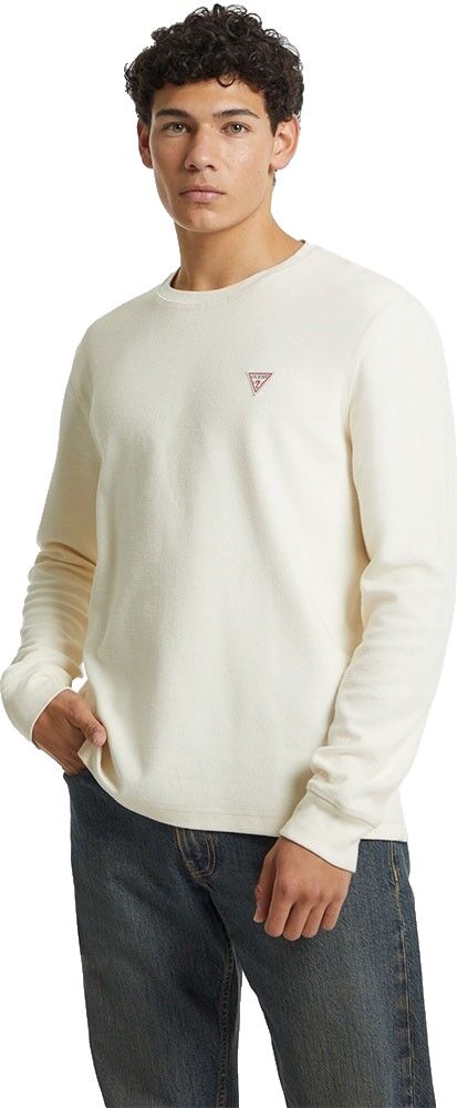 Guess Jeans Reg Mini Triangle Long Sleeve T-shirt Sandy Shore S Men
