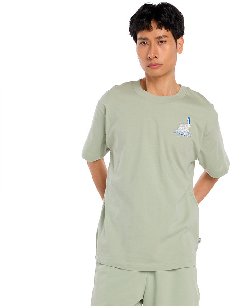 New Balance Cold Tub Short Sleeve T-shirt Green 2XL Men