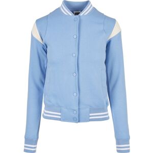 Urban Classics Inset College Jacket Blue Sky / White XS Women