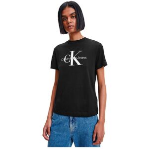 Calvin Klein Jeans Core Monogram Regular Short Sleeve T-shirt CK Black L Women