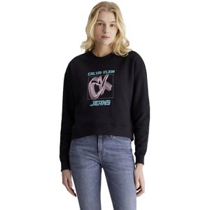 Calvin Klein Jeans Hyper Real Sweatshirt Ck Black S Women