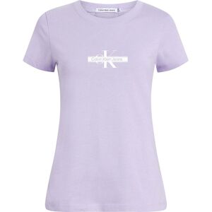 Calvin Klein Jeans Faded Monologo Short Sleeve T-shirt Pastel Lilac M Women
