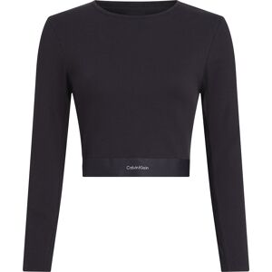 Calvin Klein 000qs7217e Long Sleeve Top Black S Women