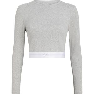 Calvin Klein 000qs7217e Long Sleeve Top Grey Heather M Women