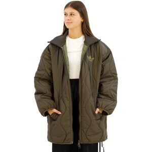 adidas Originals Fashion Quilted Mid Jacket Shadow Olive L Women