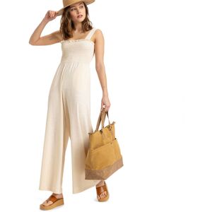 Roxy Just Passing By Jumpsuit Parchment S Women