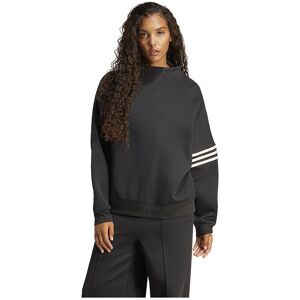 adidas Originals Neuclassics Oversized Mock Neck Sweatshirt Black / Cream White L Women