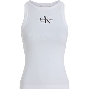 Calvin Klein Jeans Monologo Sleeveless T-shirt Brilliant White L Women
