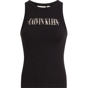 Calvin Klein Jeans Varsity Sleeveless T-shirt Ck Black L Women