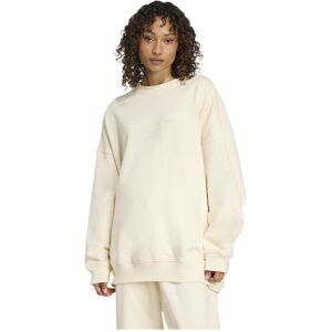 adidas Originals Essentials Linear Oversized Crew Sweatshirt Cream White XS Women