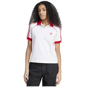 adidas Originals Sst Adicolor Short Sleeve Polo White / Better Scarlet L Women