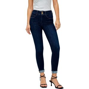 Salsa Jeans Secret Buttons Push In Cropped Skinny Fit Jeans Medium Wash 32 Women