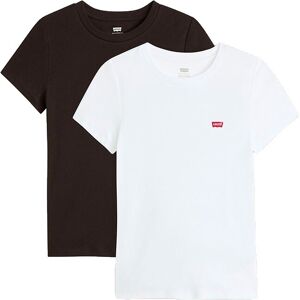 Levi´s ® Essential Short Sleeve T-shirt 2 Units White / Anthracite Night L Women