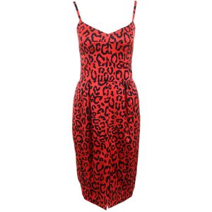 Dolce & Gabbana 746241 Sleeveless Midi Dress Red 40 Women