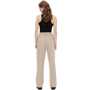 Pieces Bossy Wide Pants M Silver Mink female