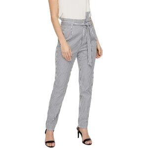 Vero Moda Eva Loose Striped Paperbag Pants Snow White Navy Blazer Stripes M Women Vero Moda Eva Loose Striped Paperbag Pants Snow White Navy Blazer Stripes M Women