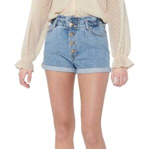 Only Cuba Life Paperbag Dot006 Denim Shorts Medium Blue Denim S Women Only Cuba Life Paperbag Dot006 Denim Shorts Medium Blue Denim S Women
