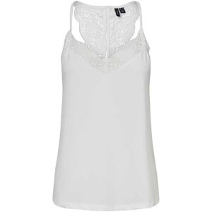 Vero Moda Ana Lace Sleeveless T-shirt Snow White XS Women Vero Moda Ana Lace Sleeveless T-shirt Snow White XS Women