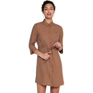 Only Tamari Short Dress Tortoise Shell / Stripes Cloud Dancer 38 Women Only Tamari Short Dress Tortoise Shell / Stripes Cloud Dancer 38 Women