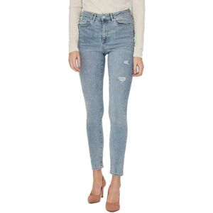 Vero Moda Sophia High Waist Skinny Destr Jeans Light Blue Denim L Women Vero Moda Sophia High Waist Skinny Destr Jeans Light Blue Denim L Women