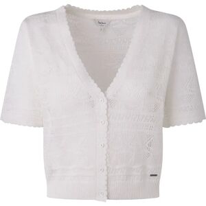Pepe Jeans Phayton Short Sleeve Sweater White XS Women Pepe Jeans Phayton Short Sleeve Sweater White XS Women