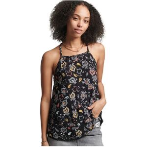 Superdry Vintage Beach Sleeveless T-shirt Olivia Paisley Black S Women Superdry Vintage Beach Sleeveless T-shirt Olivia Paisley Black S Women