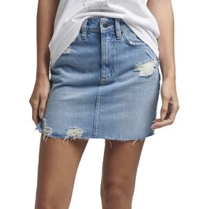 Superdry Vintage Denim Mini Skirt Mid Indigo Used 28 Women Superdry Vintage Denim Mini Skirt Mid Indigo Used 28 Women